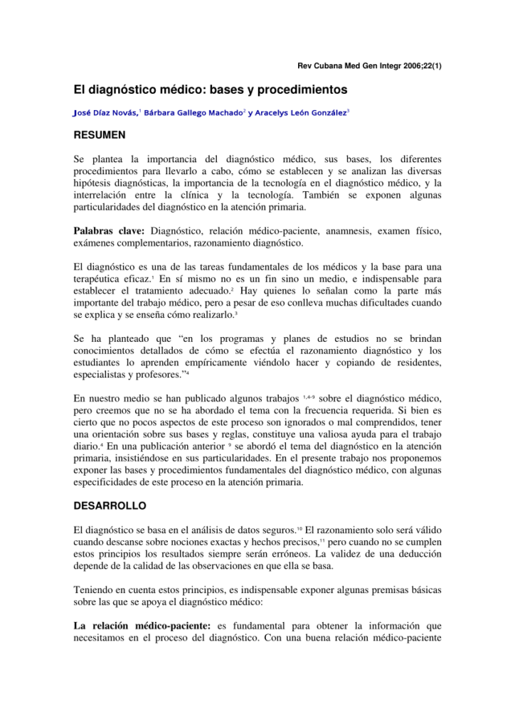 Cómo hacer un diagnóstico médico: paso a paso