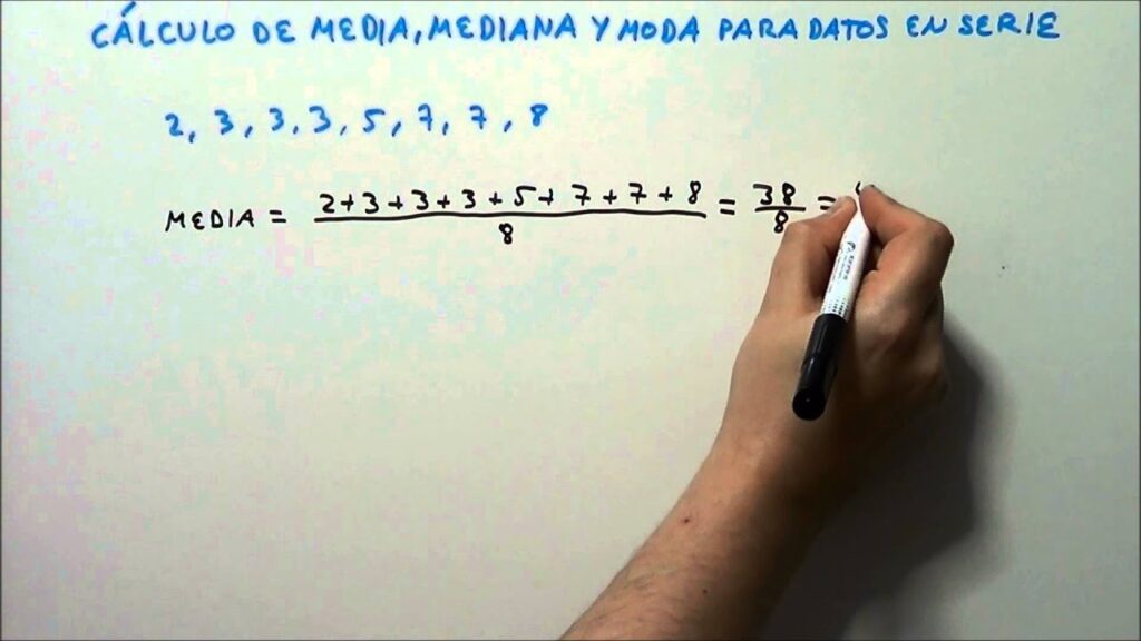 Cómo sacar la media de una serie de números