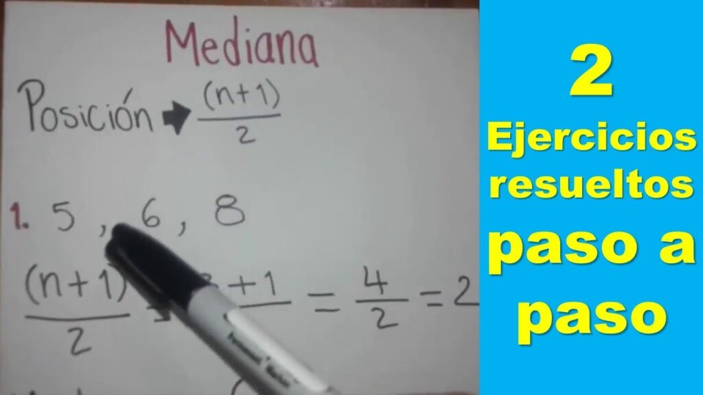 Cómo sacar la mediana: ejemplos y paso a paso