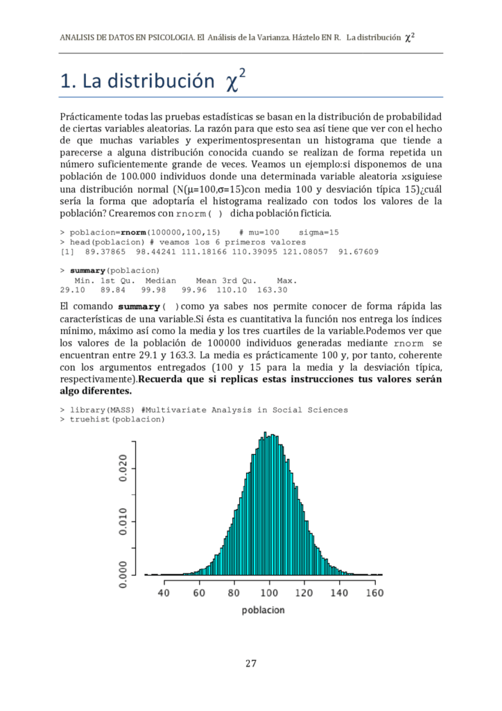 Distribución ji cuadrada aprenda a calcularla con este tutorial en PDF