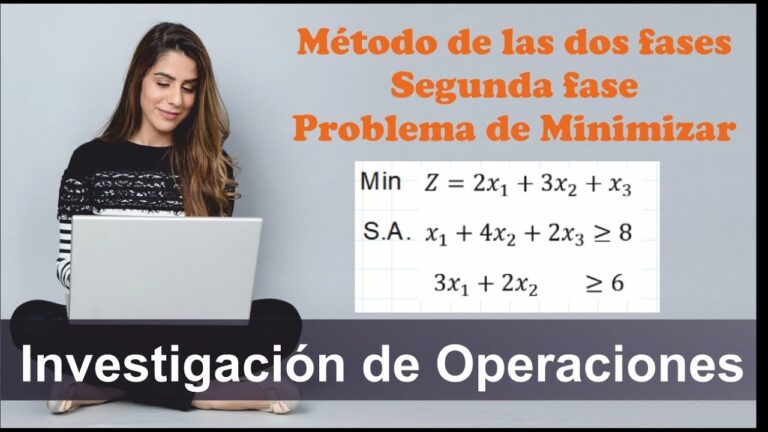 El método de las dos fases, paso a paso: Investigación de operaciones