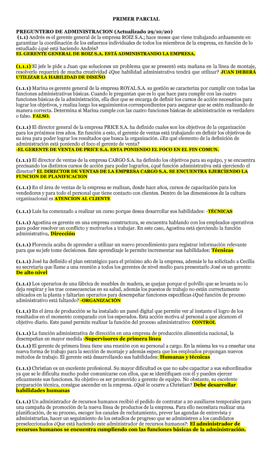 Los administradores son los encargados de supervisar el funcionamiento ...